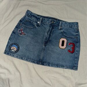 Patchwork Denim Skirt!